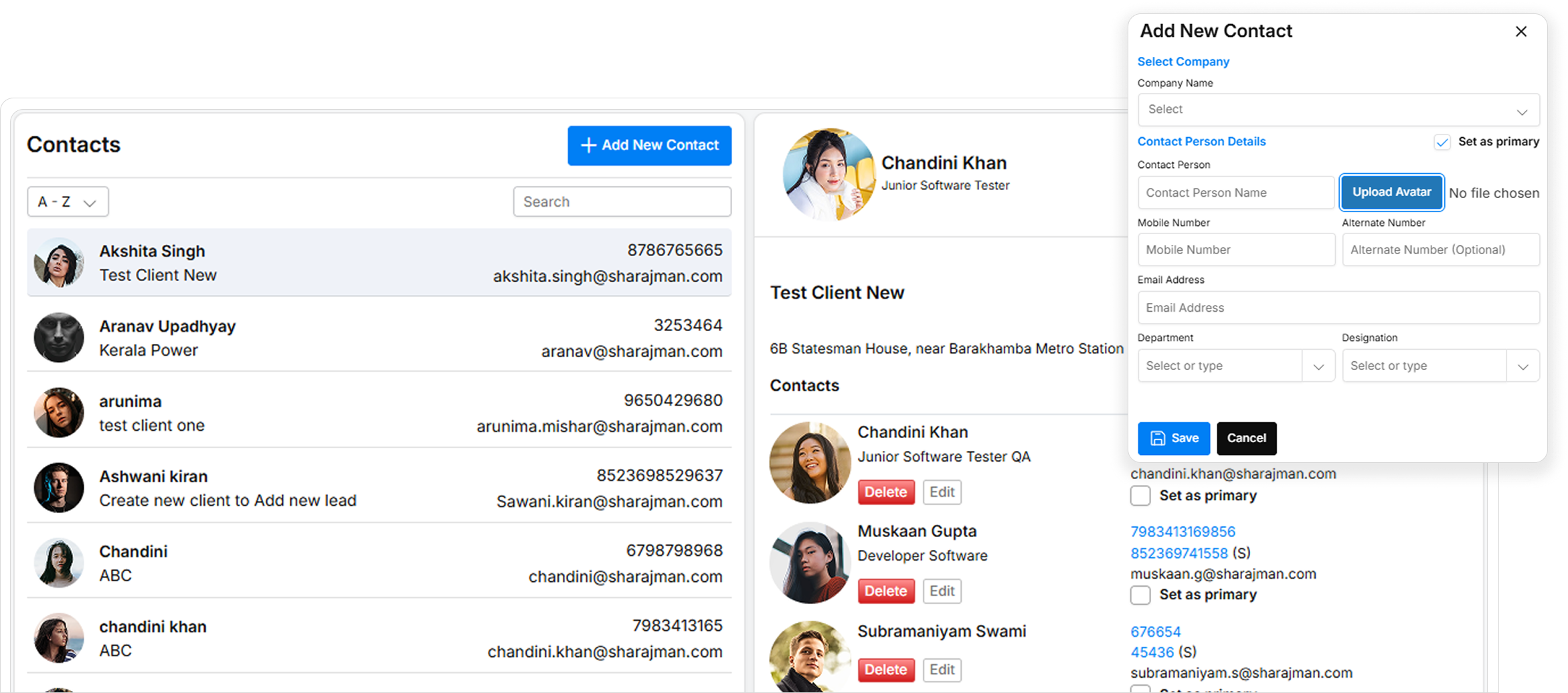 Lead Contact Management