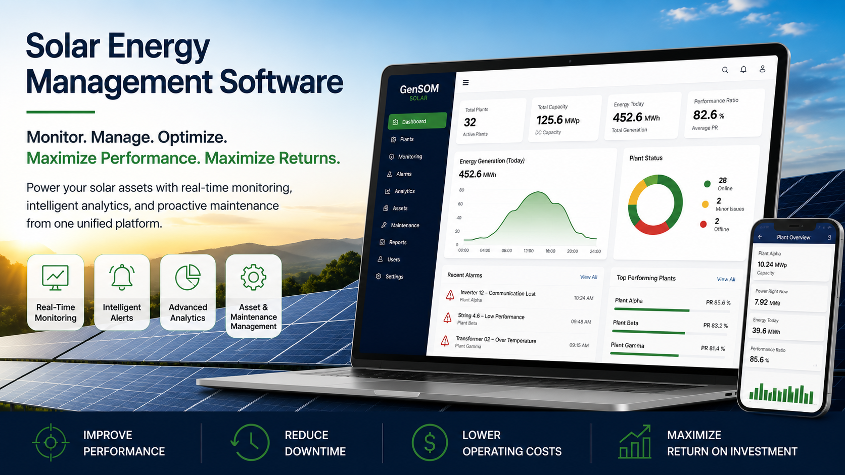 GenSOM Solar | Solar Energy Management Software for EPCs & IPPs