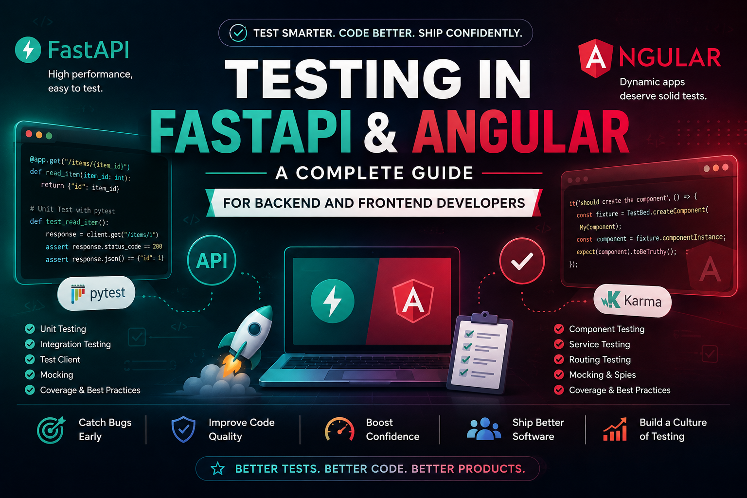 Testing in FastAPI & Angular: A Complete Guide for Backend and  Frontend Developers